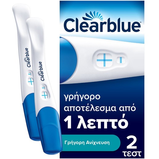 Clearblue Combo Pack Rapid Detection Pregnancy Test 2 Τεμάχια