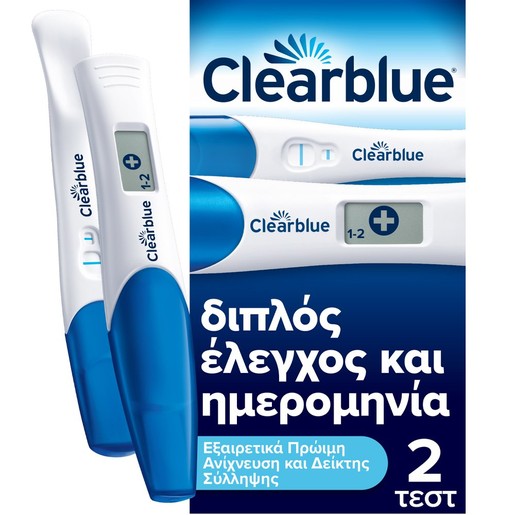 Clearblue Combo Pack Pregnacy Test 2 Τεμάχια