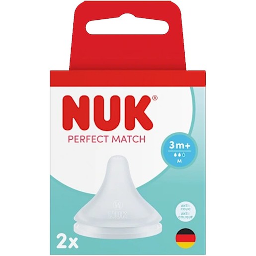 Nuk Perfect Match 3m+ Teat 2 Τεμάχια
