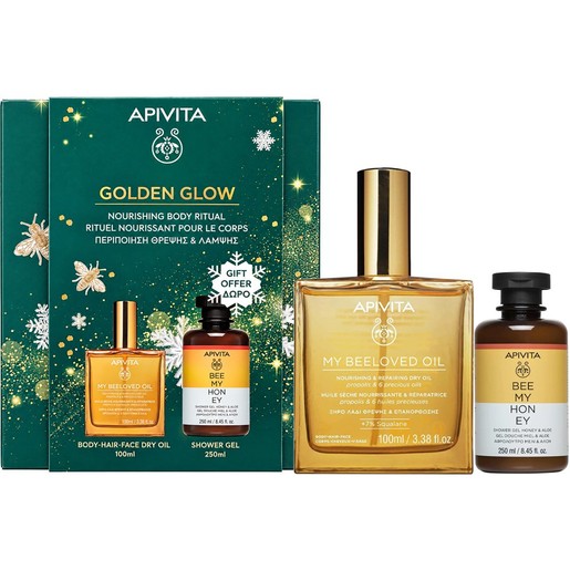 Apivita Promo My Beeloved Oil Nourishing & Repairing Dry Oil 100ml & Bee my Honey Shower Gel with Honey & Aloe 250ml