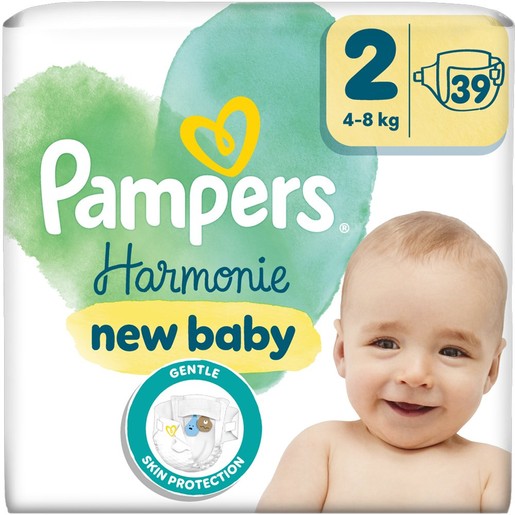 Pampers Harmonie No2 (4-8kg) 39 πάνες