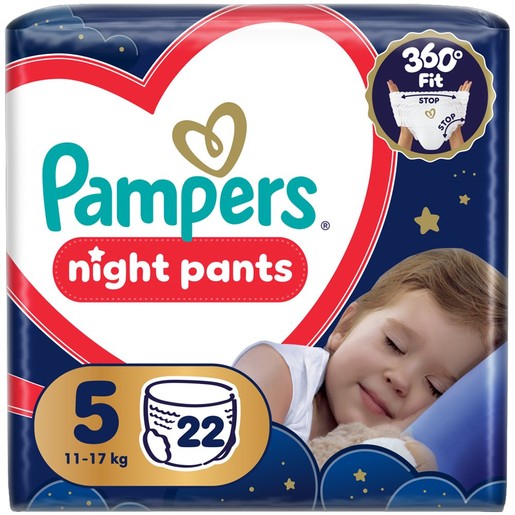 Pampers Night Pants Νο5 (12-17kg) 22 πάνες Βρακάκι