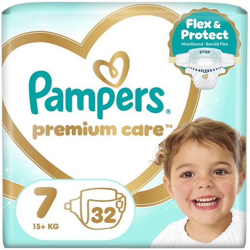 Pampers Premium Care No7 (15+kg) 32 Τεμάχια