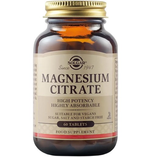 Solgar Magnesium Citrate 60tabs