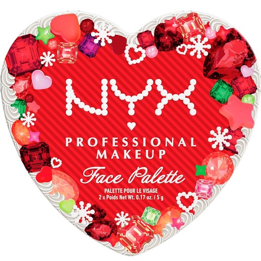 Nyx Professional Makeup Promo Xmas Edition Face Palette 1 Τεμάχιο