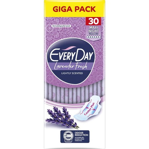 Every Day Lavender Fresh Lightly Scented Maxi Night 30 Τεμάχια