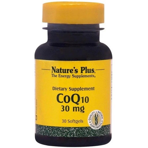 Nature\'s Plus Coenzyme Q10 30mg Συμπλήρωμα Διατροφής Κατάλληλο για Παραγωγή Ενέργειας & για Καρδιαγγειακές Παθήσεις 30softgels Nature\'s Plus Coenzyme Q10 30mg Συμπλήρωμα Διατροφής Κατάλληλο για Παραγωγή Ενέργειας & για Καρδιαγγειακές Παθήσεις 30softgels