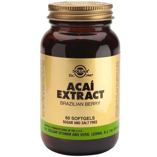 Solgar Acai Extract 60 softgels Solgar Acai Extract 60 softgels