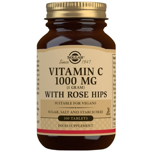 Solgar Vitamin C with Rose Hips 1000mg, 100veg.caps Solgar Vitamin C with Rose Hips 1000mg, 100veg.caps