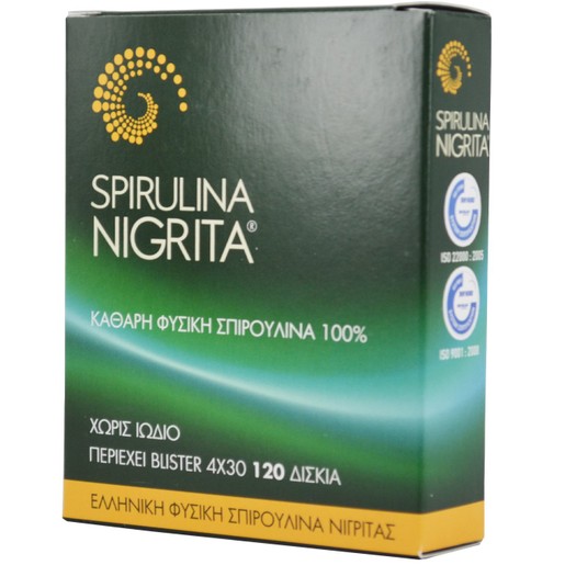 Spirulina Nigrita Βιολογική Καθαρή 100% Σπιρουλίνα Νιγρίτας 120 Δισκία Spirulina Nigrita Βιολογική Καθαρή 100% Σπιρουλίνα Νιγρίτας 120 Δισκία