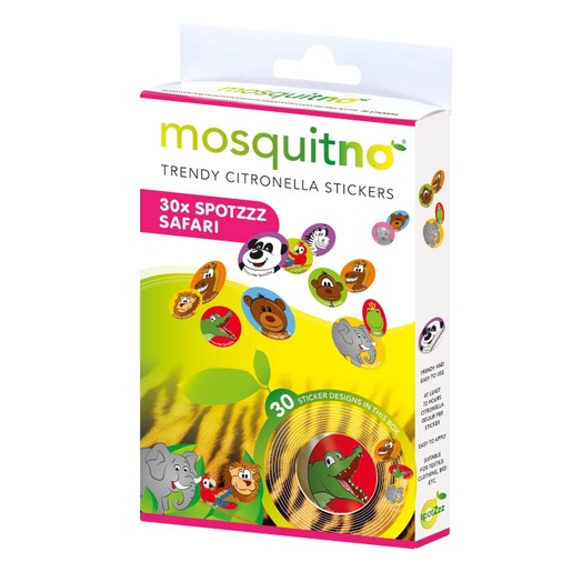 MosquitNo Trendy Citronella SpotZzz Safari Αυτοκόλλητα με Άρωμα Σιτρονέλλας 30 Τεμάχια MosquitNo Trendy Citronella SpotZzz Safari Αυτοκόλλητα με Άρωμα Σιτρονέλλας 30 Τεμάχια