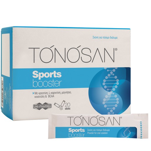 Tonosan Sports Booster Food Supplement with Citrus Flavor 20 Φακελίσκοι