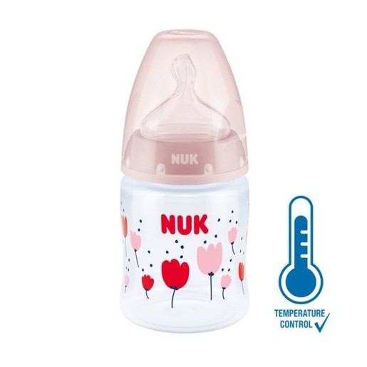 Nuk First Choice Plus Πλαστικό Μπιμπερό με Θηλή Σιλικόνης Μεγέθους 1 (0-6 Μηνών) Medium 150ml Nuk First Choice Plus Πλαστικό Μπιμπερό με Θηλή Σιλικόνης Μεγέθους 1 (0-6 Μηνών) Medium 150ml
