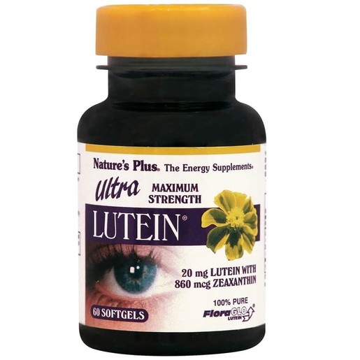 Nature\'s Plus Ultra Lutein 20mg Βιταμίνες Ματιών 60 Softgels Nature\'s Plus Ultra Lutein 20mg Βιταμίνες Ματιών 60 Softgels