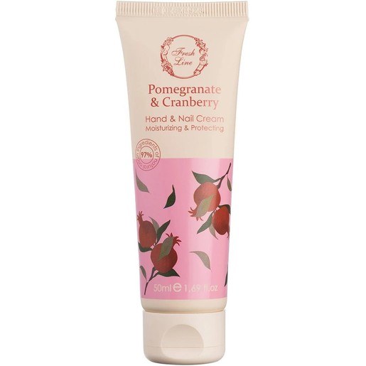 Fresh Line Pomegranate & Cranberry Moisturizing & Protecting Hand & Nail Cream 50ml