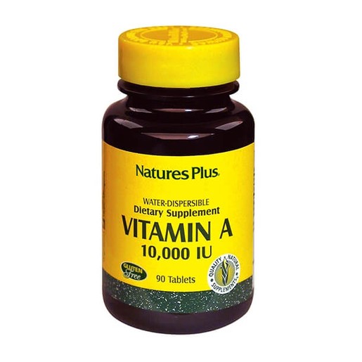 Natures Plus Vitamin A 10.000 IU Υδατοδιαλυτή Φυτική Βιταμίνη Α 90tabs Natures Plus Vitamin A 10.000 IU Υδατοδιαλυτή Φυτική Βιταμίνη Α 90tabs