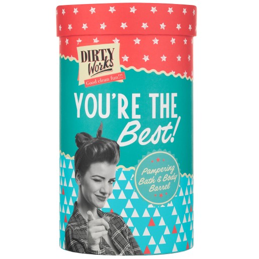 Dirty Works You\'re The Best Pampering Bath & Body Barrel Αφρόλουτρο, Ενυδατική Σώματος & Σφουγγάρι Σώματος Dirty Works You\'re The Best Pampering Bath & Body Barrel Αφρόλουτρο, Ενυδατική Σώματος & Σφουγγάρι Σώματος