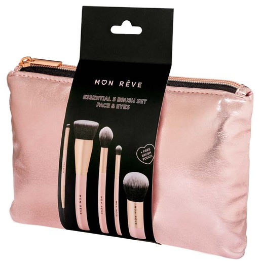 Mon Reve Essential 5 Brush Set Face & Eyes 5 Τεμάχια & Δώρο Νεσσεσέρ 1 Τεμάχιο Mon Reve Essential 5 Brush Set Face & Eyes 5 Τεμάχια & Δώρο Νεσσεσέρ 1 Τεμάχιο