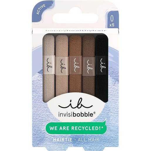 Invisibobble Ecotie Hair Tie Mocha 5 Τεμάχια