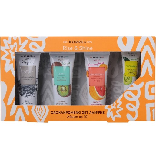 Korres Πακέτο Προσφοράς Μάσκα με Άργιλο 18ml, Scrub Ακτινίδιο18ml, Grapefruit Μάσκα Λάμψης 18ml, Μάσκα Αγγούρι 8ml Korres Πακέτο Προσφοράς Μάσκα με Άργιλο 18ml, Scrub Ακτινίδιο18ml, Grapefruit Μάσκα Λάμψης 18ml, Μάσκα Αγγούρι 8ml