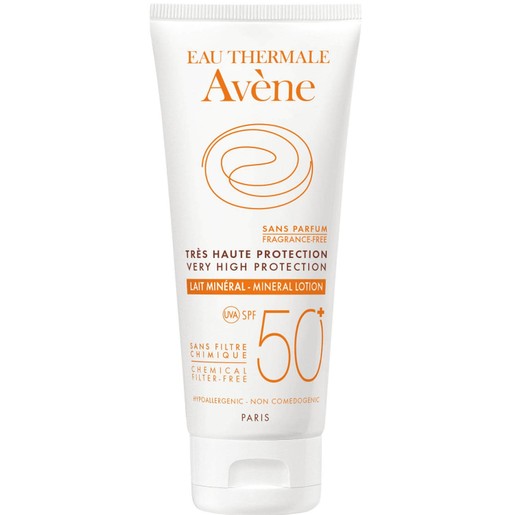Avene Very High Protection Lait Mineral Spf50+ Πολύ Υψηλή Αντηλιακή Προστασία Σώματος σε Γαλάκτωμα για μη Ανεκτικά Δέρματα 100ml Avene Very High Protection Lait Mineral Spf50+ Πολύ Υψηλή Αντηλιακή Προστασία Σώματος σε Γαλάκτωμα για μη Ανεκτικά Δέρματα 100ml