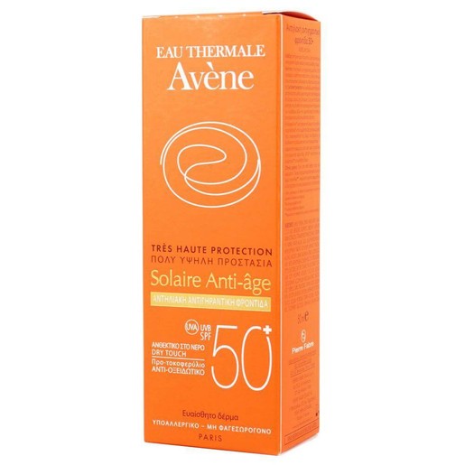Avene Very High Protection Solaire Anti-age Spf50+ Αντηλιακή Κρέμα Προσώπου Πολύ Υψηλής Προστασίας με Αντιγηραντική Δράση 50ml Avene Very High Protection Solaire Anti-age Spf50+ Αντηλιακή Κρέμα Προσώπου Πολύ Υψηλής Προστασίας με Αντιγηραντική Δράση 50ml