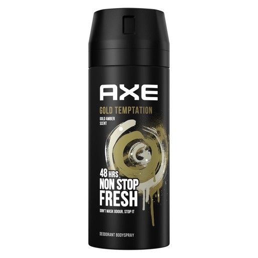 Axe Gold Temptation Deodorant Bodyspray 48hrs Non Stop Fresh 150ml
