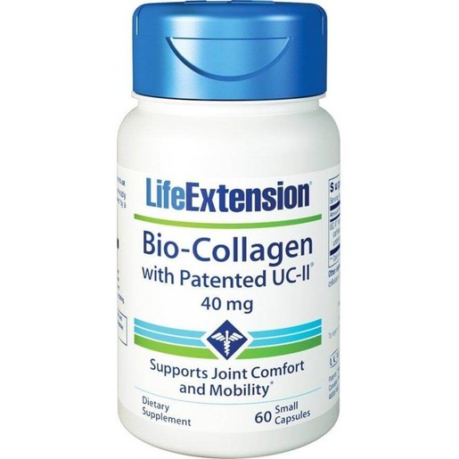 Life Extension Bio-Collagen With Patented UC-II 40mg Συμπλήρωμα Διατροφής με Υψηλής Βιοδιαθεσιμότητας Κολλαγόνο 60small Caps Life Extension Bio-Collagen With Patented UC-II 40mg Συμπλήρωμα Διατροφής με Υψηλής Βιοδιαθεσιμότητας Κολλαγόνο 60small Caps