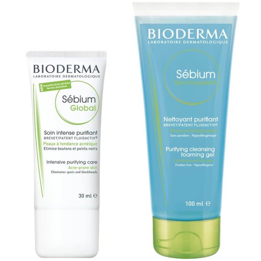 Bioderma Sebium Global Cream 30ml & Sebium Gel Moussant 100ml Bioderma Sebium Global Cream 30ml & Sebium Gel Moussant 100ml