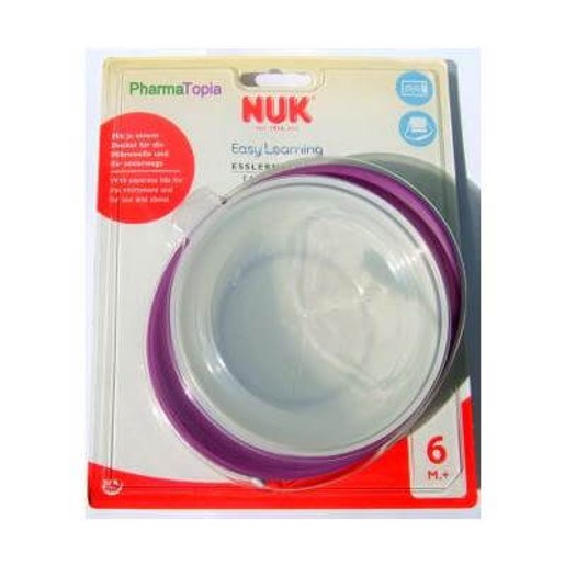 Nuk Easy Learning Μπολ Φαγητού με 2 Καπάκια 6m+ Nuk Easy Learning Μπολ Φαγητού με 2 Καπάκια 6m+