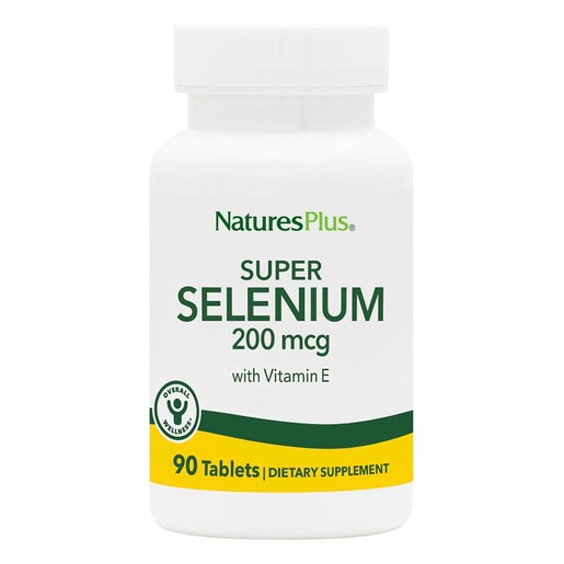 Natures Plus Super Selenium Complex 200mcg Συμπλήρωμα Διατροφής με Σελήνιο με Ισχυρές Αντιοξειδωτικές Ιδιότητες 90tabs Natures Plus Super Selenium Complex 200mcg Συμπλήρωμα Διατροφής με Σελήνιο με Ισχυρές Αντιοξειδωτικές Ιδιότητες 90tabs