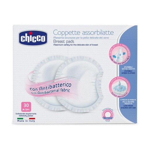 Chicco Αντιβακτηριακά Επιθέματα Στήθους Chicco Αντιβακτηριακά Επιθέματα Στήθους