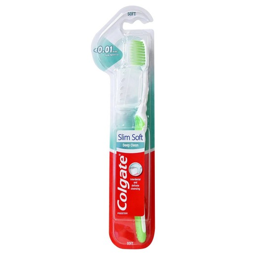 Colgate Slim Soft Deep Clean Toothbrush Soft 1 Τεμάχιο - Πράσινο