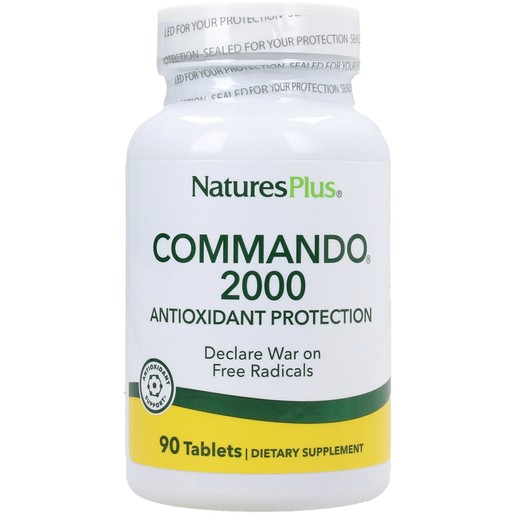 Natures Plus Commando 2000 Συμπλήρωμα Διατροφής με Ισχυρή Αντιοξειδωτική Προστασία 90tabs Natures Plus Commando 2000 Συμπλήρωμα Διατροφής με Ισχυρή Αντιοξειδωτική Προστασία 90tabs