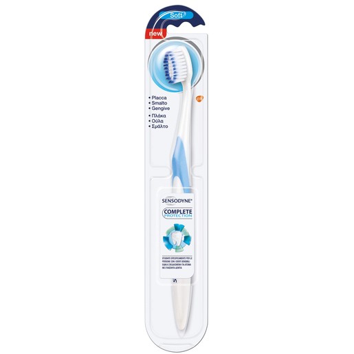 Sensodyne Complete Protection Soft Οδοντόβουρτσα Ειδικά Σχεδιασμένη για Άτομα με Ευαίσθητα Δόντια 1Τεμάχιο Sensodyne Complete Protection Soft Οδοντόβουρτσα Ειδικά Σχεδιασμένη για Άτομα με Ευαίσθητα Δόντια 1Τεμάχιο