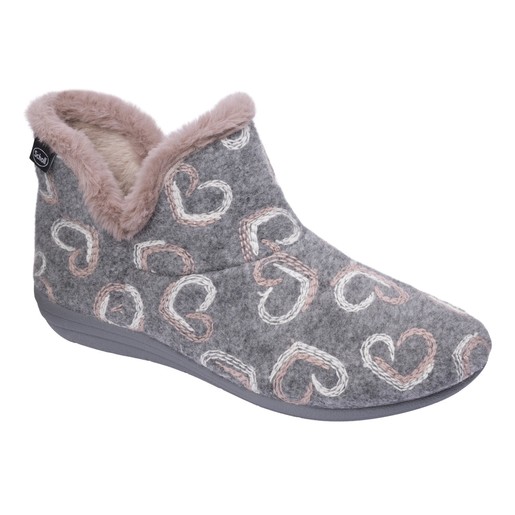 Scholl Shoes Creamy Bootie Grey Multi Γυναικείες Ανατομικές Παντόφλες σε Γκρι Χρώμα με Σχέδια 1 Ζευγάρι Scholl Shoes Creamy Bootie Grey Multi Γυναικείες Ανατομικές Παντόφλες σε Γκρι Χρώμα με Σχέδια 1 Ζευγάρι