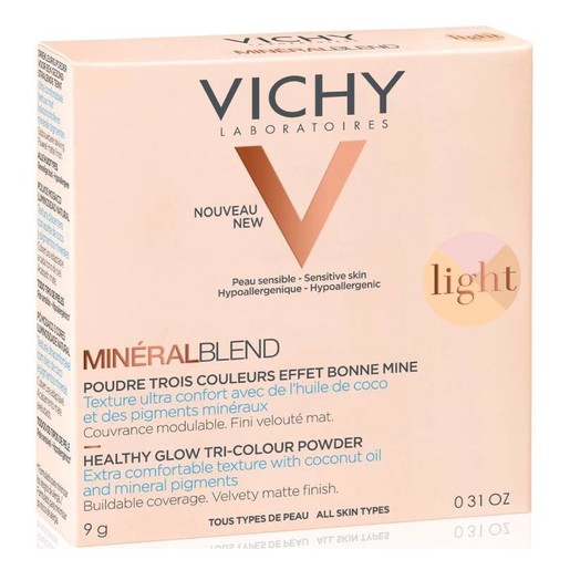 Vichy Mineralblend Healthy Glow Tri-Colour Powder Light, Τρίχρωμη Πούδρα για Φυσική Λάμψη 9gr Vichy Mineralblend Healthy Glow Tri-Colour Powder Light, Τρίχρωμη Πούδρα για Φυσική Λάμψη 9gr