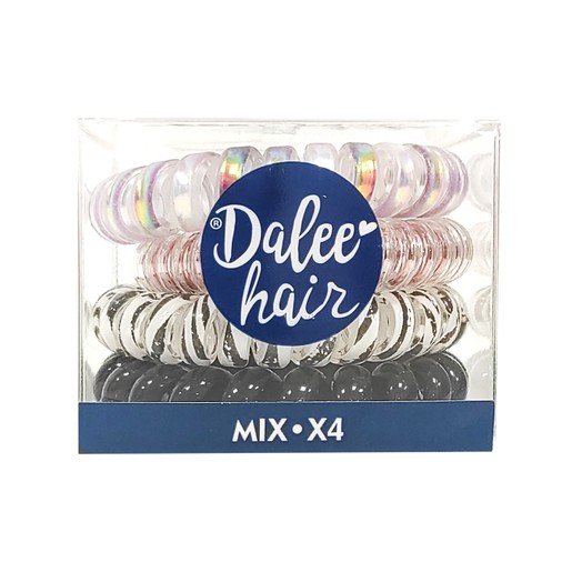 Medisei Dalee Hair Spiral Mix Σπιράλ Λαστιχάκια Μαλλιών 4 Τεμάχια
