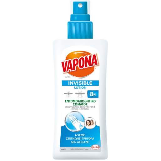 Vapona Invisible Lotion Body Repellent 100ml
