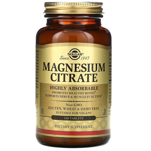 Solgar Magnesium Citrate Tabs Solgar Magnesium Citrate Tabs