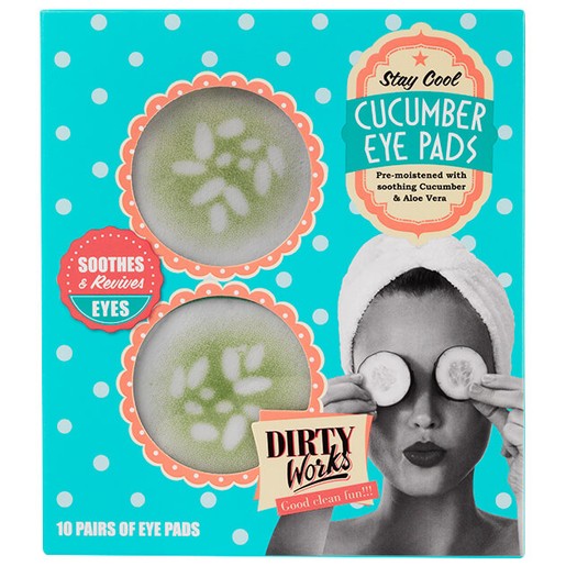 Dirty Works Cucumber Eye Pads Αναζωογονητικά Επιθέματα Ματιών 10 Ζεύγη Dirty Works Cucumber Eye Pads Αναζωογονητικά Επιθέματα Ματιών 10 Ζεύγη