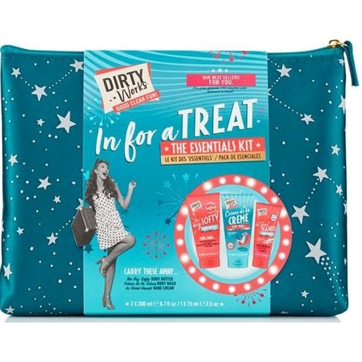 Dirty Works in for a Treat The Big Softy Body Butter 200ml & Créme de la Créme Body Wash 200ml & In Good Hands Hand Cream 75ml Dirty Works in for a Treat The Big Softy Body Butter 200ml & Créme de la Créme Body Wash 200ml & In Good Hands Hand Cream 75ml