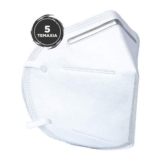 Disposable Mask For Civil Use FFP2 - KN95 Μάσκα Προστασίας με Μεταλλικό Έλασμα Μίας Χρήσης 5 Τεμάχια Disposable Mask For Civil Use FFP2 - KN95 Μάσκα Προστασίας με Μεταλλικό Έλασμα Μίας Χρήσης 5 Τεμάχια