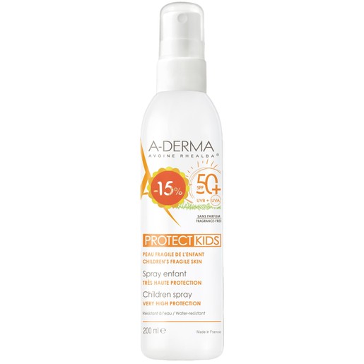 A-Derma Promo Protect Kids Sunscreen Spray for Face & Body Spf50+, 200ml σε Ειδική Τιμή