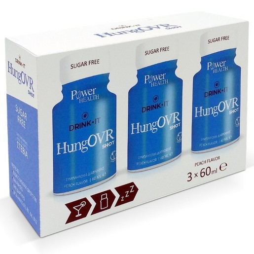 Power Health Drink it HungOVR Συμπλήρωμα Διατροφής με Ειδικό Μίγμα για Ενέργεια το Πρωί 3 x 60ml Power Health Drink it HungOVR Συμπλήρωμα Διατροφής με Ειδικό Μίγμα για Ενέργεια το Πρωί 3 x 60ml