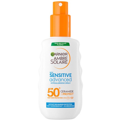 Garnier Ambre Solaire Sensitive Advanced Hypoallergenic Spray Spf50+, 200ml