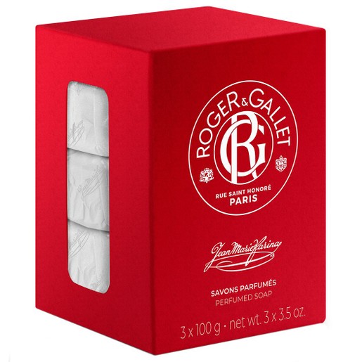 Roger & Gallet Πακέτο Προσφοράς Jean-Marie Farina Perfumed Soap Bar 3x100g