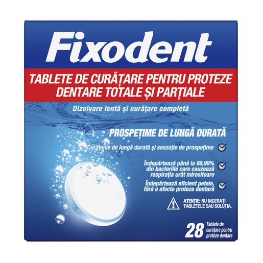 Fixodent Ταμπλέτες Καθαρισμού για Ολικές & Μερικές Τεχνητές Οδοντοστοιχίες 28 Tablets Fixodent Ταμπλέτες Καθαρισμού για Ολικές & Μερικές Τεχνητές Οδοντοστοιχίες 28 Tablets