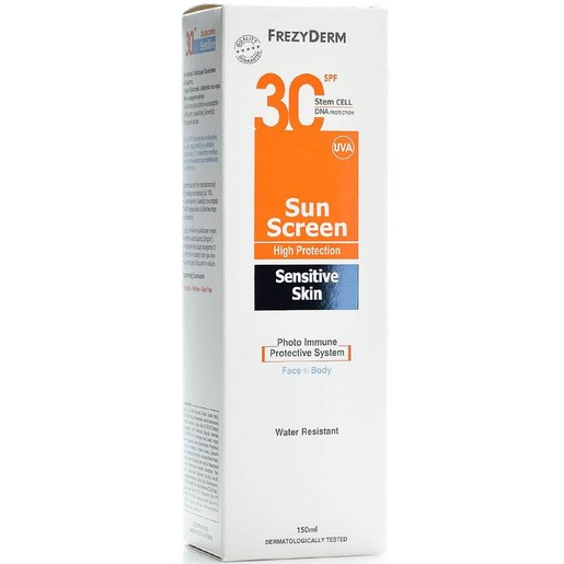 Frezyderm Sun Screen Sensitive Skin Spf30 150ml Frezyderm Sun Screen Sensitive Skin Spf30 150ml
