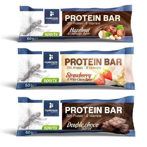 MyElements Protein Bar Μπάρα Πρωτεΐνης Εμπλουτισμένη με 8 Βιταμίνες 60gr MyElements Protein Bar Μπάρα Πρωτεΐνης Εμπλουτισμένη με 8 Βιταμίνες 60gr
